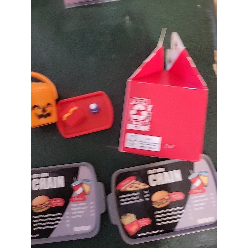 Lil McDonald's Happy Meal Toys‎ Tray Halloween bucket w/ lid etc...